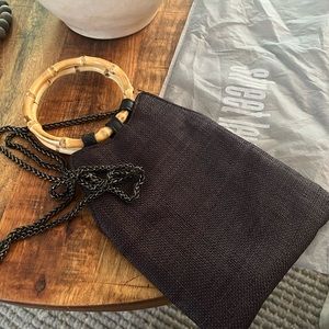 Linen-Blend Clutch/Wristlet